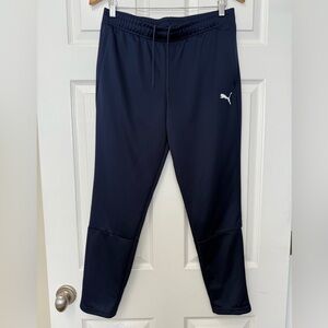 Puma Women’s Navy Soccer Drycell Sweatpants Warmups Joggers Size M